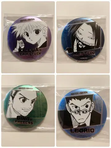 HUNTER x HUNTER 데 컬렉션 캔뱃지 4개
