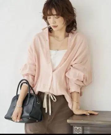 RIVE DROITE 린넨 와이드 셔츠