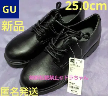 익명 배송 새상품 GU 청키 솔 플레인 토 슈즈 25.0cm