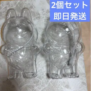 LABUBU 라브부 아크릴 보호 케이스 2개 세트 라브부 케이스