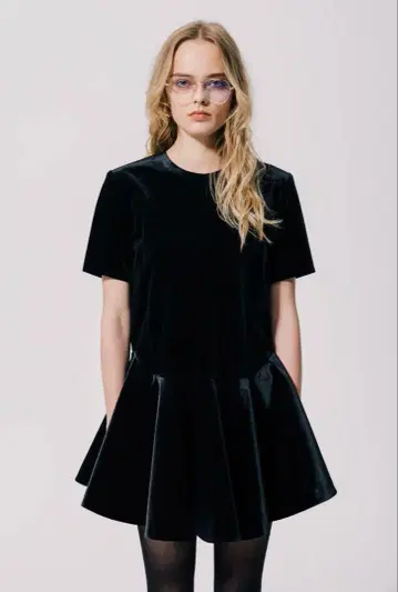 THETOE Neue Velour Dress 벨벳 원피스