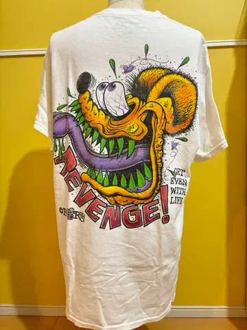 랫 핑크 RAT FINK 그래픽 티셔츠 M 사이즈