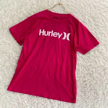 [ 고품질 ] Hurley 로고 T셔츠 핑크 M 캐주얼 액티브