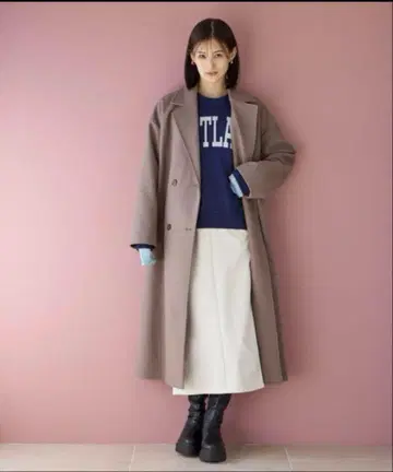 LOWRYSFARM 울리 테크 롱 코트