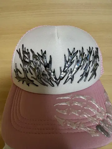 트래커캡 화이트/핑크