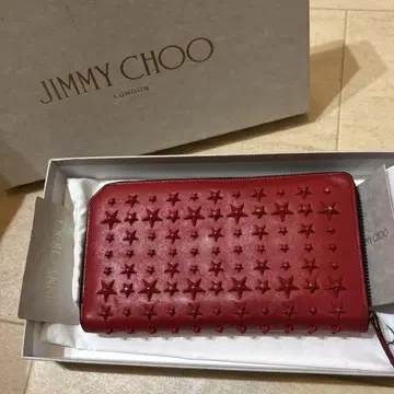 JIMMY CHOO 카나비 스타 스터드 장지갑