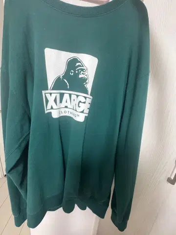XLARGE 고릴라 로고 그린 트레이닝복