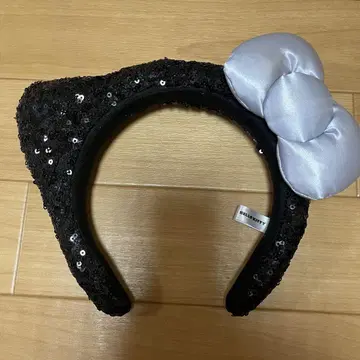 헬로키티 블랙 머리띠