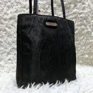 ETRO 페이즐리 무늬 나일론 토트백 이탈리아제 블랙