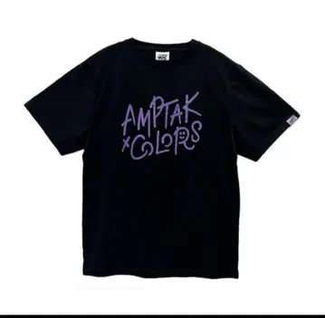AMPTAK x COLORS 로고 T셔츠 블랙