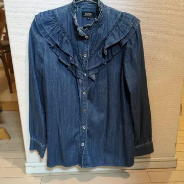 A.P.C. 프릴 데님 셔츠 사이즈 36
