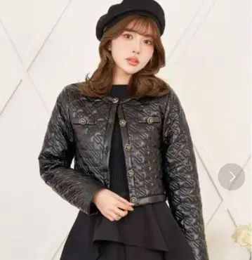 DARICH 블랙 퀼팅 자켓 Free 사이즈