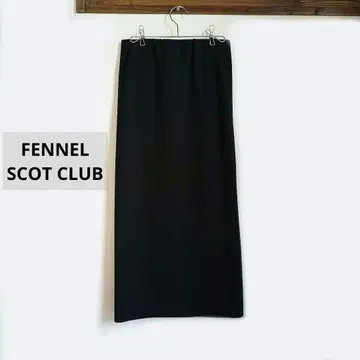 FENNEL SCOT CLUB 타이트 롱 스커트 I라인 블랙