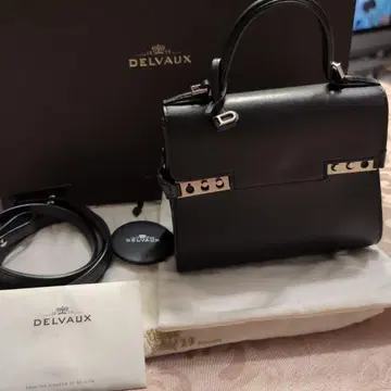 DELVAUX 블랙 핸드백 Micro