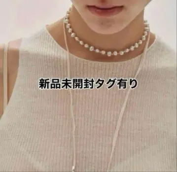 [ 새상품 ] todayful Pearl Ribbon Choker 에크루