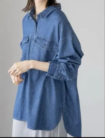 lepsim 렙심 데님 BIG 긴팔 셔츠 데님 셔츠