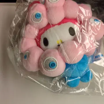 마이멜로디 봉제 인형 키링 카라비너 포함 미야쿠미야쿠
