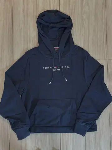 TOMMY HILFIGER 네이비 후드티 S/P