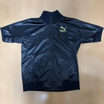 PUMA 블랙 스포츠 저지 L 사이즈 광택