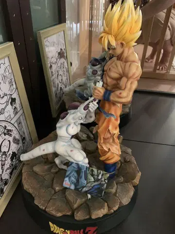 드래곤볼 레진 키트 손오공 원기옥 피규어 베지터 프리저