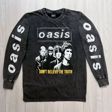 oasis Don't Believe the Truth 긴팔 T 피그먼트