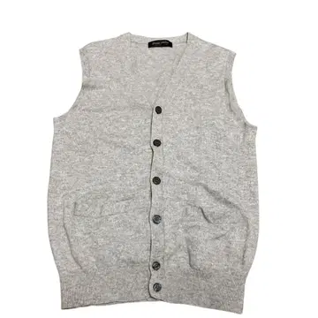 그린호크 니트 베스트 캐시미어 무지 베이직 그레이 L 사이즈