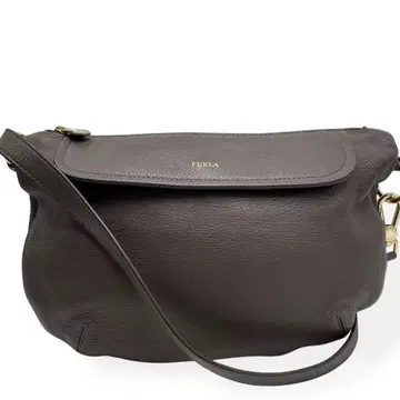 새상품급 FURLA 훌라 숄더백 브라운 가죽 사선 가케