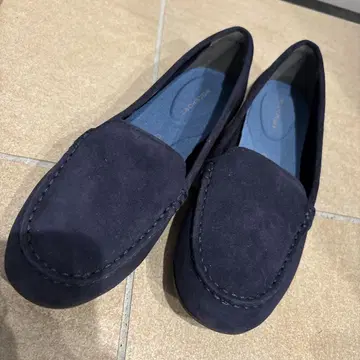 ROCKPORT 네이비 스웨이드 로퍼 22cm