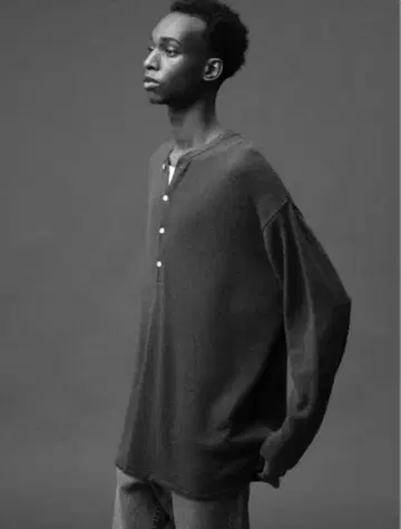 론 헤르만 헨리넥 니트 티셔츠 오버 사이즈