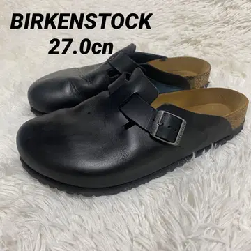 27.0cm BIRKENSTOCK BOSTON 보스턴 가죽 블랙