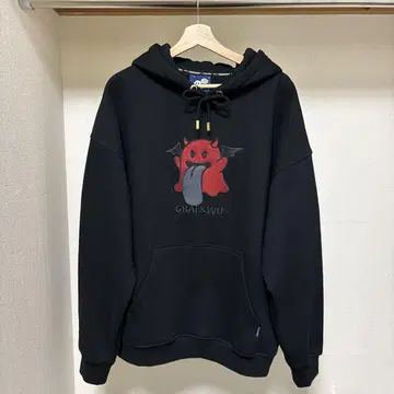 GRAF&WU 1벨로 고스트 속기모 풀 후드티
