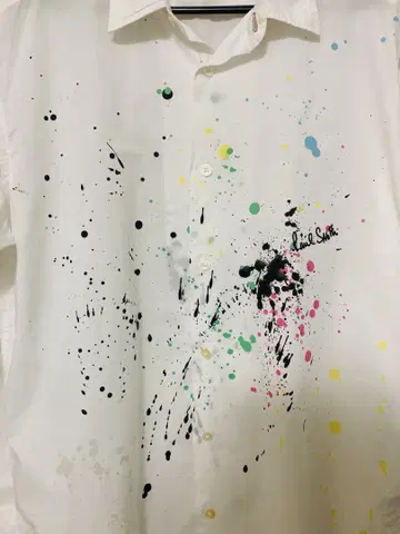 Paul Smith 폴스미스 셔츠 페인트 스플래시 무늬 M 사이즈