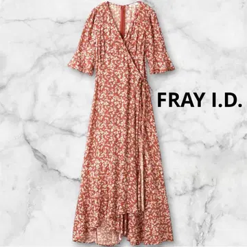[ 새상품급 ] FRAY I.D. 비스코스 프린트 카슈쿨 원피스