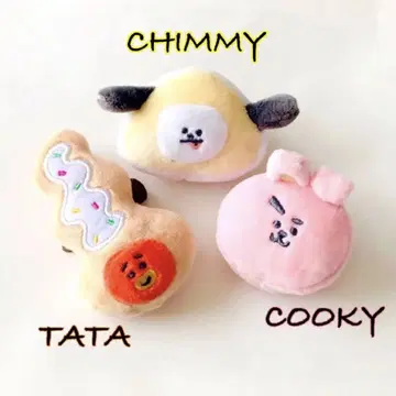 BT21 훼미리마트 한정판 인형 배지 CHIMMY TATA COOKY