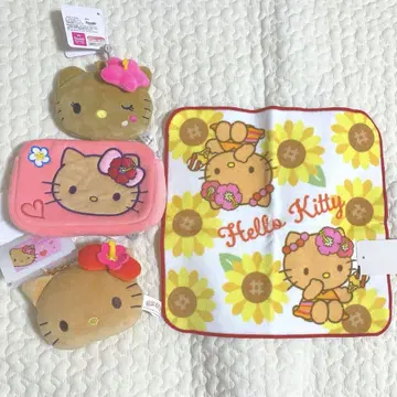 일광화상 키티 참 파우치 티슈 케이스 거울 시마무라 손수건