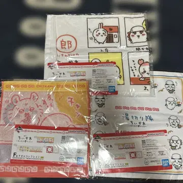 제일복권 치이카와 (먼작귀) 다 함께 라멘 타월 컬렉션 3종