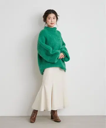 오늘 한정 가격! 새상품급 [LilyBrown] 알파카 혼방 샤기 니트탑