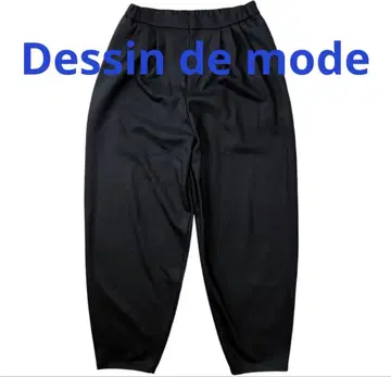 Dessin de mode 쓰리 턱 이지 팬츠 블랙 M