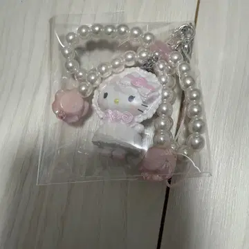 헬로 키티 산리오 화이트 프릴 디자인 시크릿 스트랩