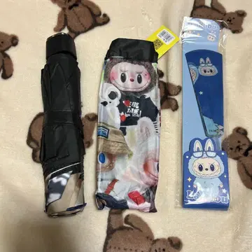 러브럽 LABUBU 우산 부채