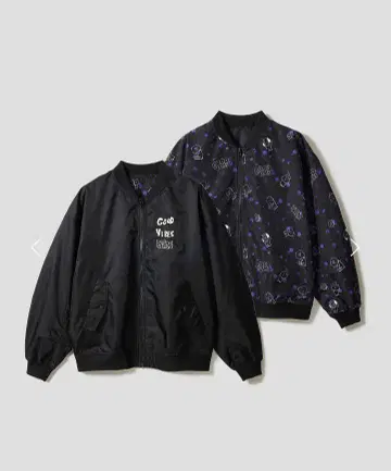 graniph BT21 GOOD VIBES 리버서블 블루종 M 사이즈