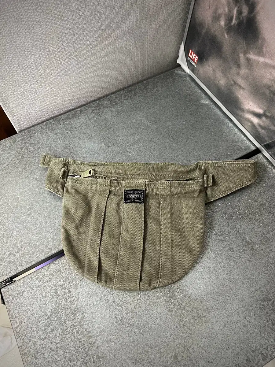 PORTER-BELT BAG (Washed Khaki) Porter Belt Bag