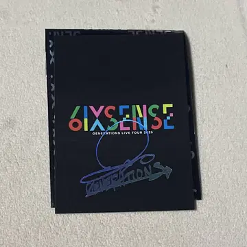 GENERATIONS 사노 레오 6IX SENSE 포토 카드 시크릿 사인