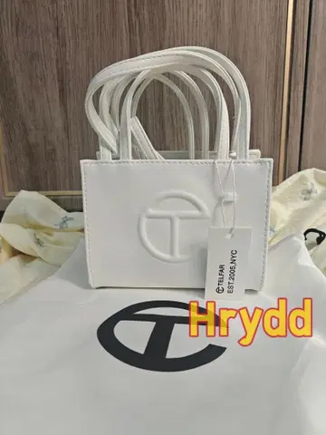 인기 TELFAR 화이트 미니 로고 숄더백