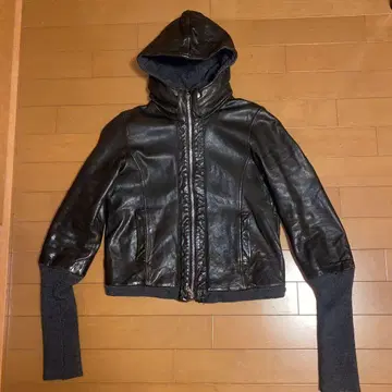 edition y2k 가죽 블루종