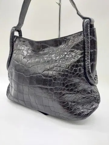 새상품급 FURLA 훌라 숄더백 숄더 악어 엠보싱 블랙