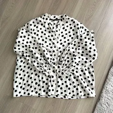 ZARA 블라우스 도트