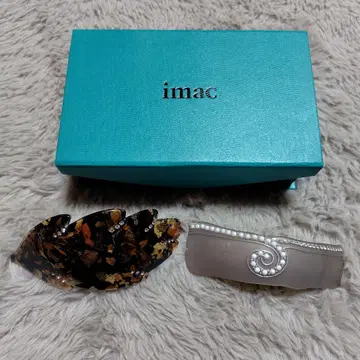 imac 헤어 클립 잎 모양 & 비쥬 2개 세트 새상품급