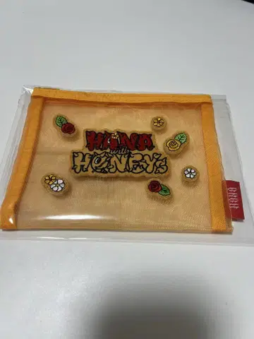 'HANA with HONEYs' 메쉬 파우치