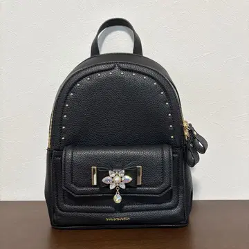 사만사베가 비쥬 리본 백팩 블랙 스몰